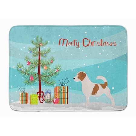 Carolines Treasures Jack Russell Terrier Christmas Tree Machine Washable Memory Foam Mat BB2925RUG